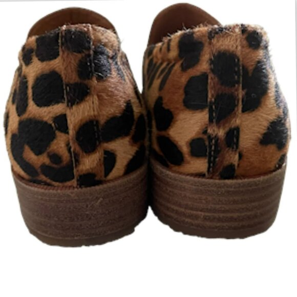 Madewell The Frances Loafer in Leopard Calf Hair Truffle Multi Color Size 7 - Picture 7 of 15